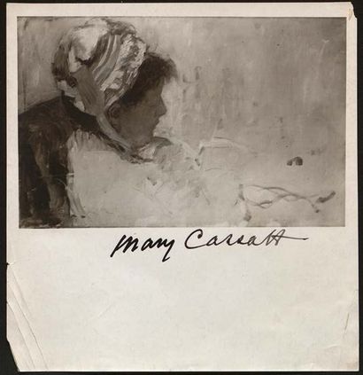 Mary CASSATT (1844-1926) Étude pour La tasse de thé ou L'heure du thé, vers 1879-1881...