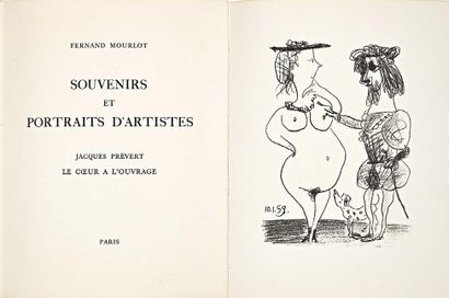 Fernand MOURLOT Souvenirs et portraits d'artistes, Paris et New York, 1972, in-4...