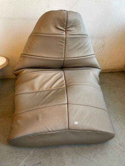 Susanne GRONLUND Fauteuil-sac « Sitt » en coton et polyester gris 

H : 80 cm, L...