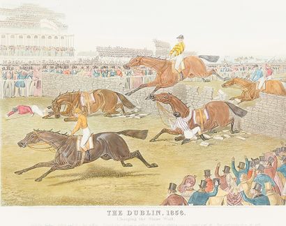 Gravées par HUNT Grand Stand Goodwood - The Dublin, 1856
Deux aquatintes avec rehauts...