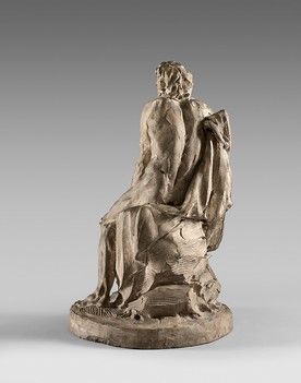 null 
François-Nicolas Delaistre (1746-1832) Philoctète dans l île de Lemnos Statuette...