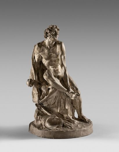 null 
François-Nicolas Delaistre (1746-1832) Philoctète dans l île de Lemnos Statuette...