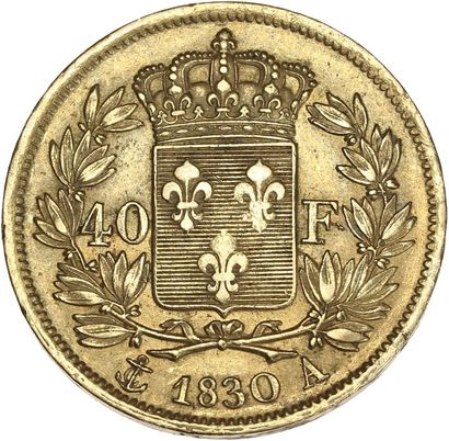 null CHARLES X (1824-1830) 40 francs or. 1830. Paris. G. 1105 TTB.