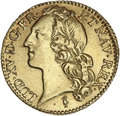 null LOUIS XV (1715-1774) Louis d or au bandeau. 1745. Lille. D. 1643. Traces de...