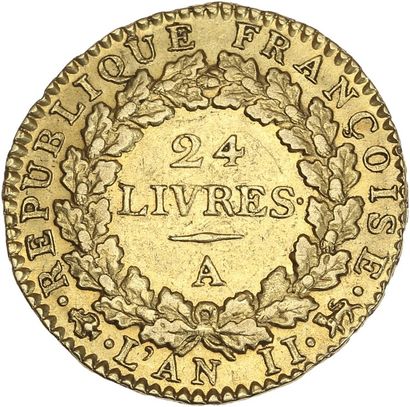 null CONVENTION (1792-1795) 24 livres or. 1793. Paris. G. 62. Très bel exemplair...