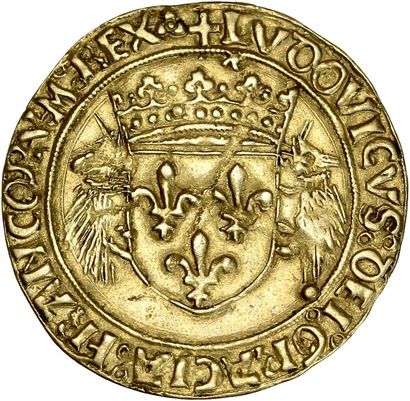 null LOUIS XII (1498-1514) Ecu d or au porc-épic. 3,32 g. Lyon. D. 655. TTB à su...