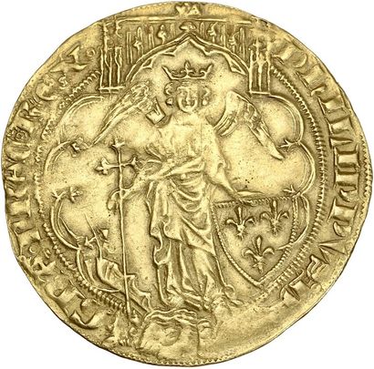 null PHILIPPE VI (1328-1350) Ange d or. 5,84 g. D. 255. Très bel exemplaire.