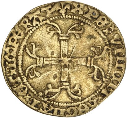 null CHARLES VII (1422-1461) Demi écu à la couronne. 1,59 g. Paris. D. 513. TB à...