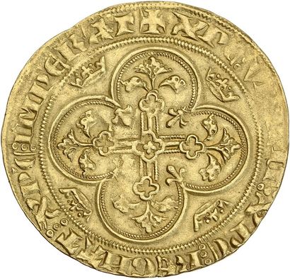 null PHILIP VI (1328-1350) Golden angel. 5.84 g. D. 255. A very fine example.