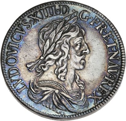 null LOUIS XIII (1610-1643) Ecu de 60 sols en argent, 2e poinçon de Warin. 1643....
