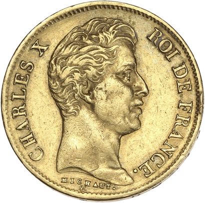 null CHARLES X (1824-1830) 40 francs or. 1830. Paris. G. 1105 TTB.