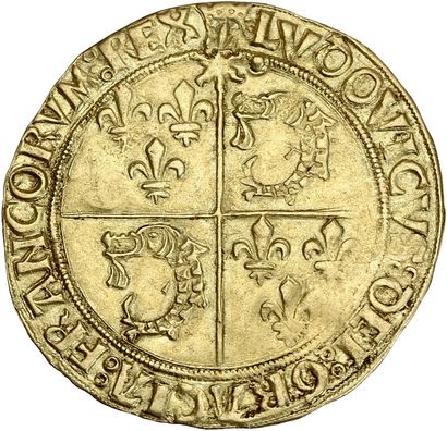null LOUIS XII (1498-1514) Ecu d or au soleil du Dauphiné. 3,36 g. Crémieu. D. 654....