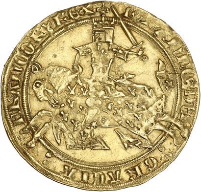 null JEAN II, le Bon (1350-1364) Franc à cheval. 3,87 g. D. 284. Flan large. Très...