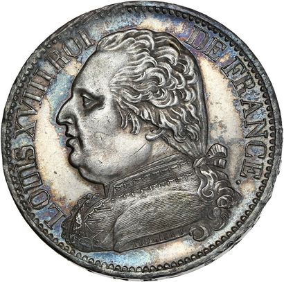 null LOUIS XVIII, Première Restauration (1814-1815) 5 francs, buste habillé. 1814....