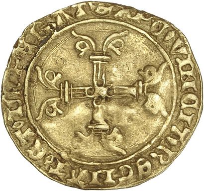 null CHARLES VII (1422-1461) Demi écu à la couronne. 1,62 g. Paris. D. 513. TTB.