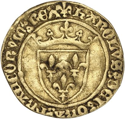 null CHARLES VII (1422-1461) Demi écu à la couronne. 1,59 g. Paris. D. 513. TB à...
