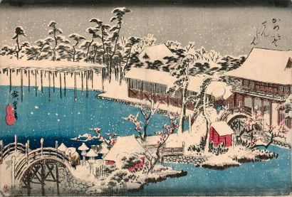 Utagawa Hiroshige (1797-1858) Oban yoko-e, de la série Toto mesho, Vues célèbres...