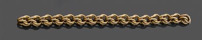 Bracelet articulé en or jaune 750 millièmes...