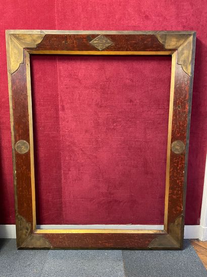 null Wooden frame and gilded stucco, signed Marria Malla.
Exterior: 142 x 144 cm
Interior:...