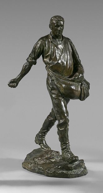 Paul Marie Louis Pierre RICHER (1849-1933) The Sower
Patinated bronze proof, signed,...