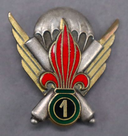 null Foreign Legion - Parachute units of the Foreign Legion: 1 badge of the 1st foreign...