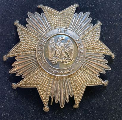 null France - Ordre de la Légion d'honneur, Second Empire, plaque de grand-croix...