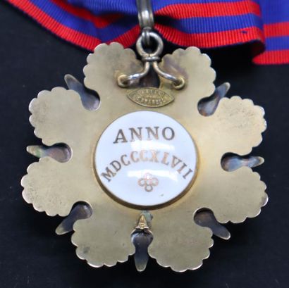 null Vatican - Ordre de Pie IX, fondé en 1847, ensemble de chevalier de 2e classe...