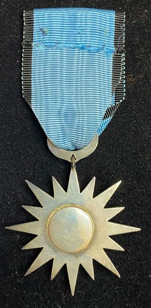 null Taï Federation - Taï Military Order of Merit, created in 1950, silver plated...