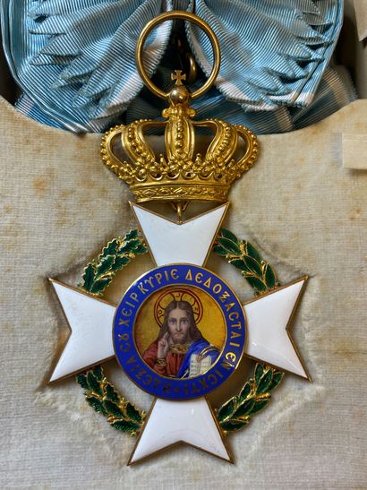 null Grèce - Ordre du Sauveur, ensemble de grand-croix du deuxième type vers 1863,...