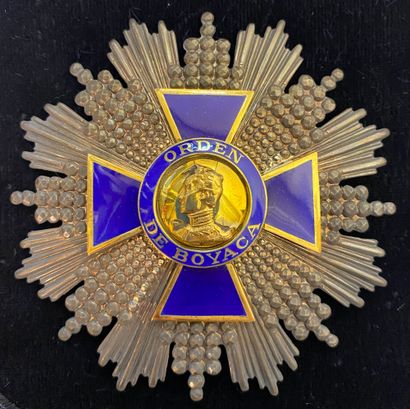 null Colombie - Ordre de Boyaca, ensemble de grand-croix comprenant : le bijou en...