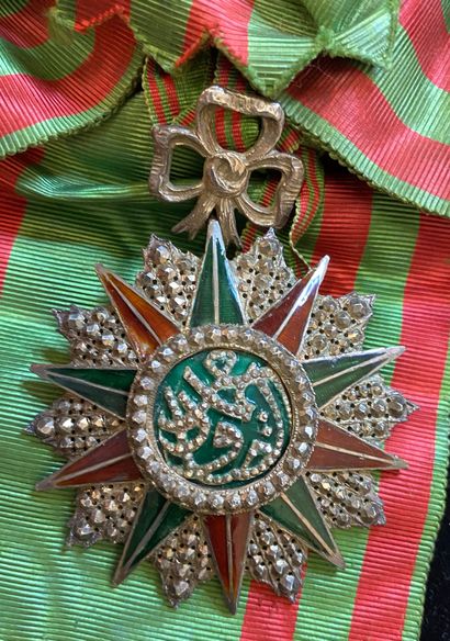 null Tunisie - Ordre du Nichan al Iftikhar, fondé vers 1835, ensemble de grand-croix...