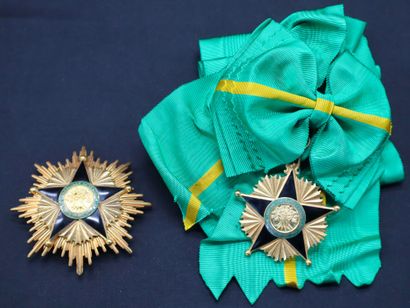 null Sénégal - Ordre du Mérite, ensemble de grand-croix comprenant : le bijou et...