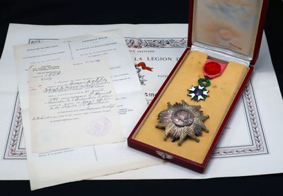 null France - Ordre de la Légion d'honneur, ensemble de grand officier comprenant...