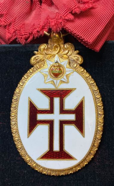 null Portugal - Ordre du Christ, fondé en 1319, ensemble de grand-croix complet comprenant...