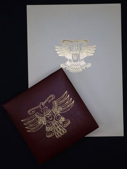 null Mexique - Ordre de l'Aigle aztèque, plaque de grand officier en vermeil et émail,...