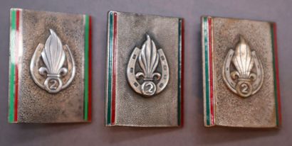 null Foreign Legion - 2nd Foreign Infantry Regiment, 6 badges: 2nd R.E.I., three...