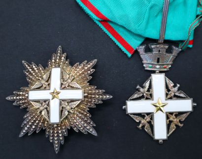 null Italie - Ordre du Mérite de la République, ensemble de grand officier comprenant...