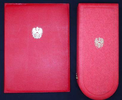 null Autriche - Ordre du Mérite de la République, ensemble de grand-croix comprenant...