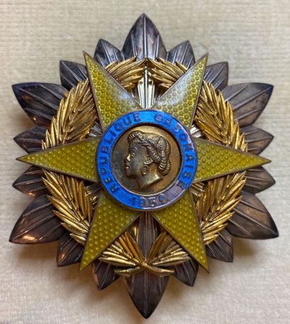 null Gabon - Ordre de l'Étoile équatoriale, ensemble de grand officier comprenant...
