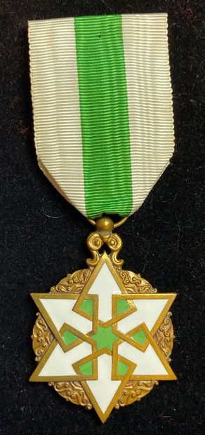 null Syria - Order of Merit, founded in 1926, 4th class medal in bronze and enamel,...