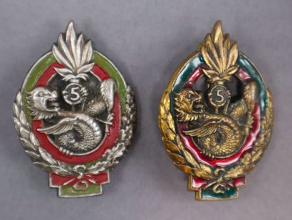 null Foreign Legion - 5th Foreign Infantry Regiment, 4 badges: 4th Battalion of the...