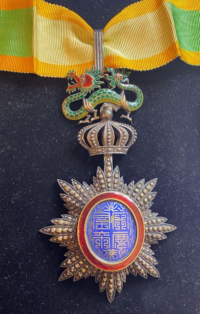 null Annam - Order of the Dragon of Annam, founded in 1886, jewel of commander in...