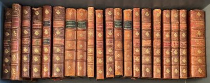 null LITTERATURE et divers. xixe-xxe siècles. Ensemble de 36 volumes reliés. 13 de...