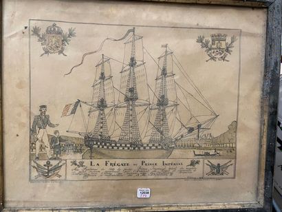 null 
ALAUX (XIXth century)




"The Prince Imperial's frigate




Engraving, signed...