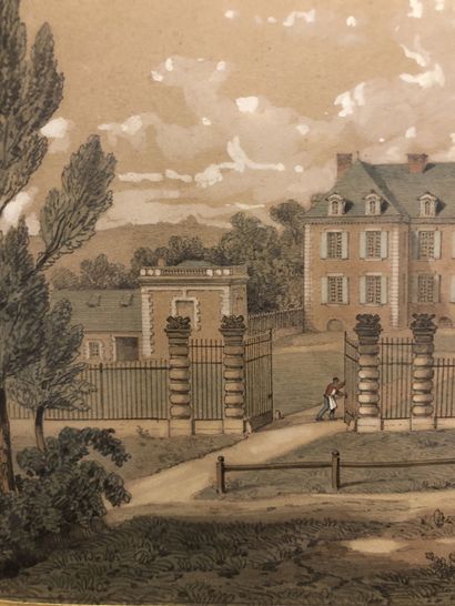 null 
Adolphe Maugendre (1809-1895)




Vues du château de Soucelles, côté cour et...