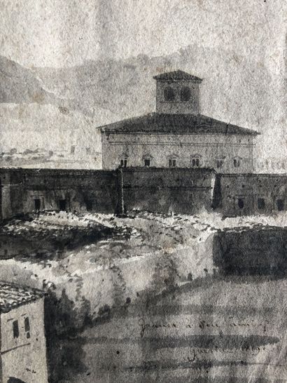 null 
François Marius Granet (1775-1849).




Vue de Rome depuis la Porta Pia.




Lavis...