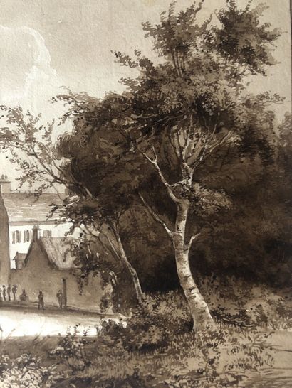 null 
Jean Marie Auguste Jugelet (1805-1875)


Presumed view of a Breton village




Pen...