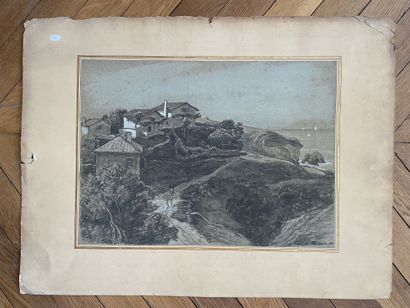 null 
CAMILLE ROQUEPLAN (1803-1855)




Chemin de village animé en bord de mer, fusain...