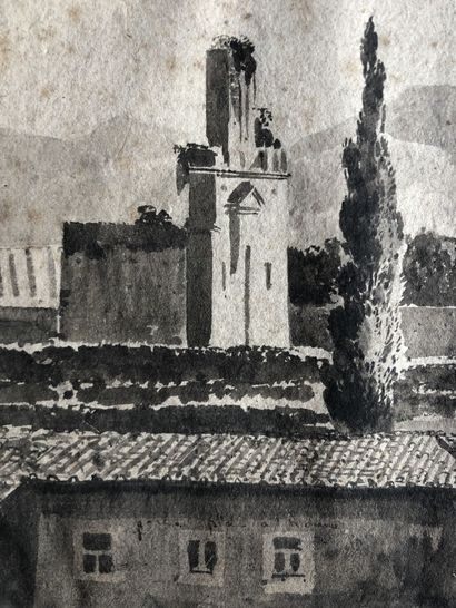 null 
François Marius Granet (1775-1849).




Vue de Rome depuis la Porta Pia.




Lavis...