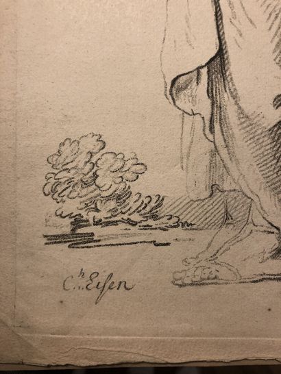 null 
Charles Eisen (1720-1778).




Saint.




Gravure en manière de dessin.




38,5...